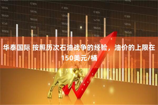 华泰国际 按照历次石油战争的经验，油价的上限在150美元/桶