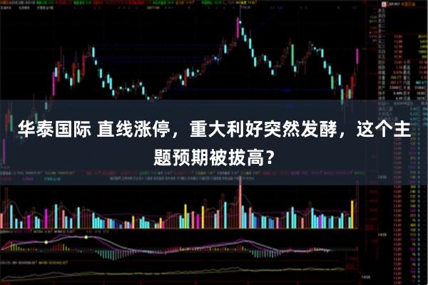 华泰国际 直线涨停，重大利好突然发酵，这个主题预期被拔高？